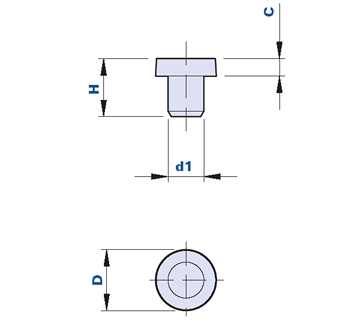 Vibrationsdämpfender Stopfen