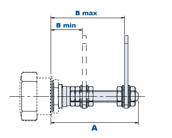 Verlängerung mit Gewinde für V40SC/V40C