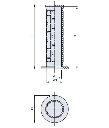 Handgriff aus PVC mit Handschutz