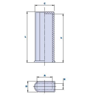 Handgriff für flache Platte