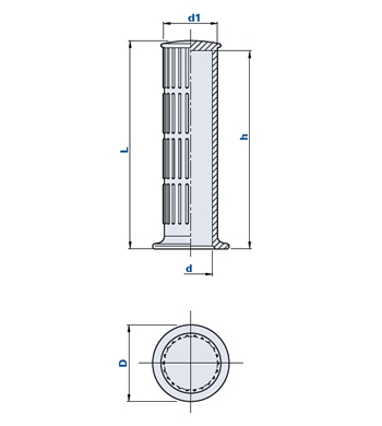 Handgriff aus PVC mit Handschutz
