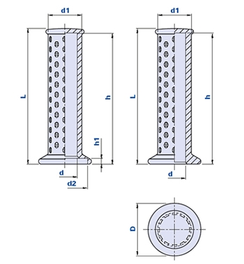 Handgriff aus PVC mit Handschutz